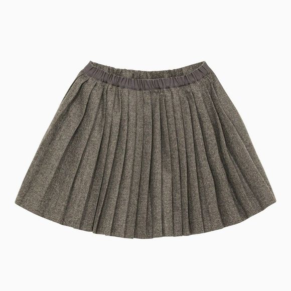 MRL-2523106045 PONTIAC GREY PLEATED SKIRT